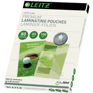 FOLIA LAMINACYJNA LEITZ A5/80µm BŁYSK (100)