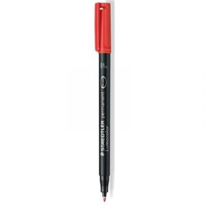 FOLIOPIS STAEDTLER LUMOCOLOR B CZERWONY