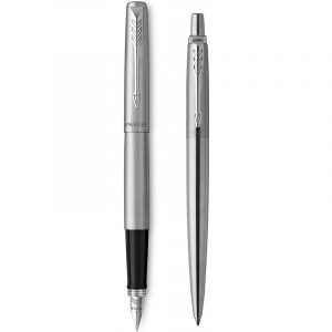 Pióro wieczne i długopis Parker Jotter Stainless S