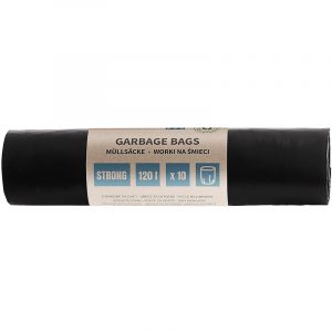 Worki na śmieci DONAU ECO, mocne (LDPE), 120l, 10