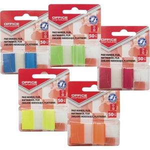 Zakładki indeksujące OFFICE PRODUCTS, PP, 25x43mm,