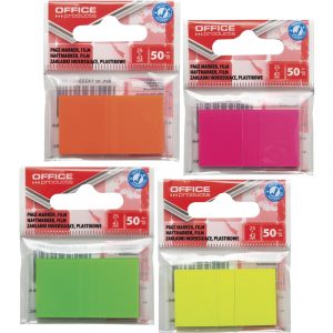 Zakładki indeksujące OFFICE PRODUCTS, PP, 25x43mm,