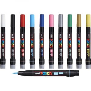 Marker z farbą plakatową Uni POSCA PCF-350 różowy
