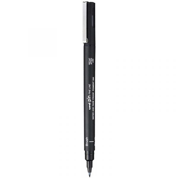 Cienkopis kreślarski Uni Pin-200 brush jasnoszary