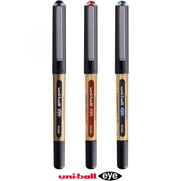 Pióro kulkowe Uni UB-150-10 (wkład niebieski) złot